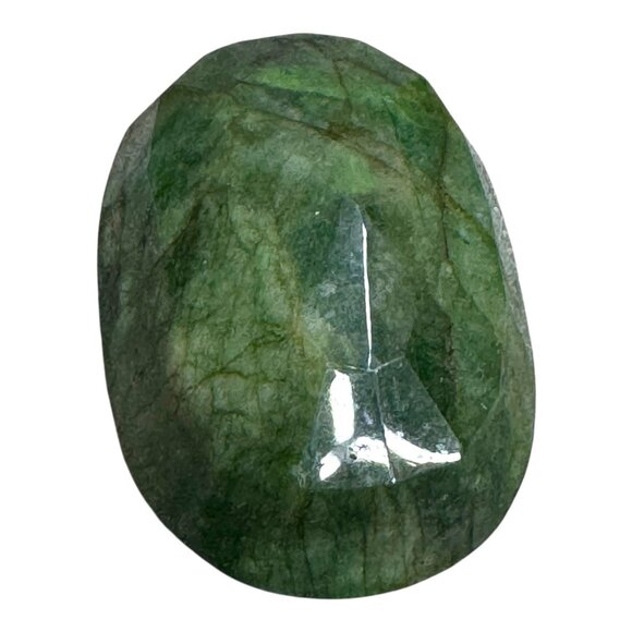 Natural Emerald Gemstone Oval Cut 79.1grams 58x40x26mm 397 Carats Extra Large - Picture 2 of 11